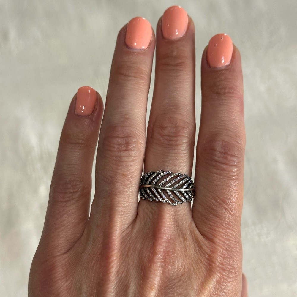 Pandora Light as a Feather Ring size 8.5
